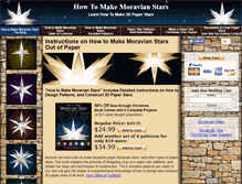 Tablet Screenshot of howtomakemoravianstars.com